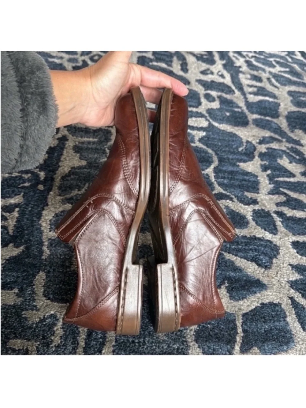 Josef Seibel Men’s Douglas Leather Slip on Loafers/Shoes Size 11 EU 44 Brown